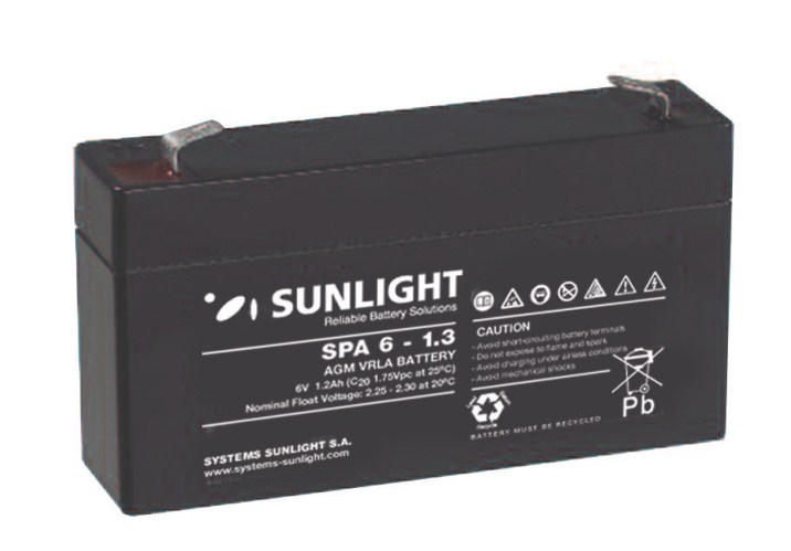 Sunlight Μολύβδου 6V 1.3A Sunlight