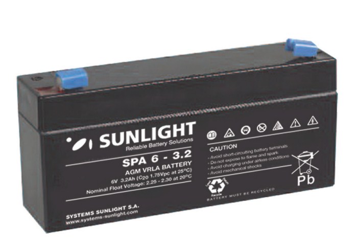 Sunlight Μολύβδου 6V 3.2A Sunlight