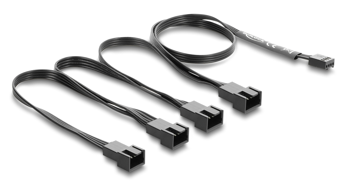 DELOCK καλώδιο 1x 4pin PWM σε 4x 4pin PWM 84540 για ανεμιστήρες