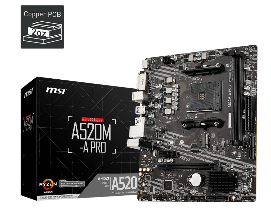 MSI MB A520M-A PRO MSI