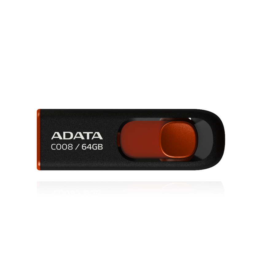 ADATA FLASH USB DRIVE 64GB AC008-64GB-RKD ADATA