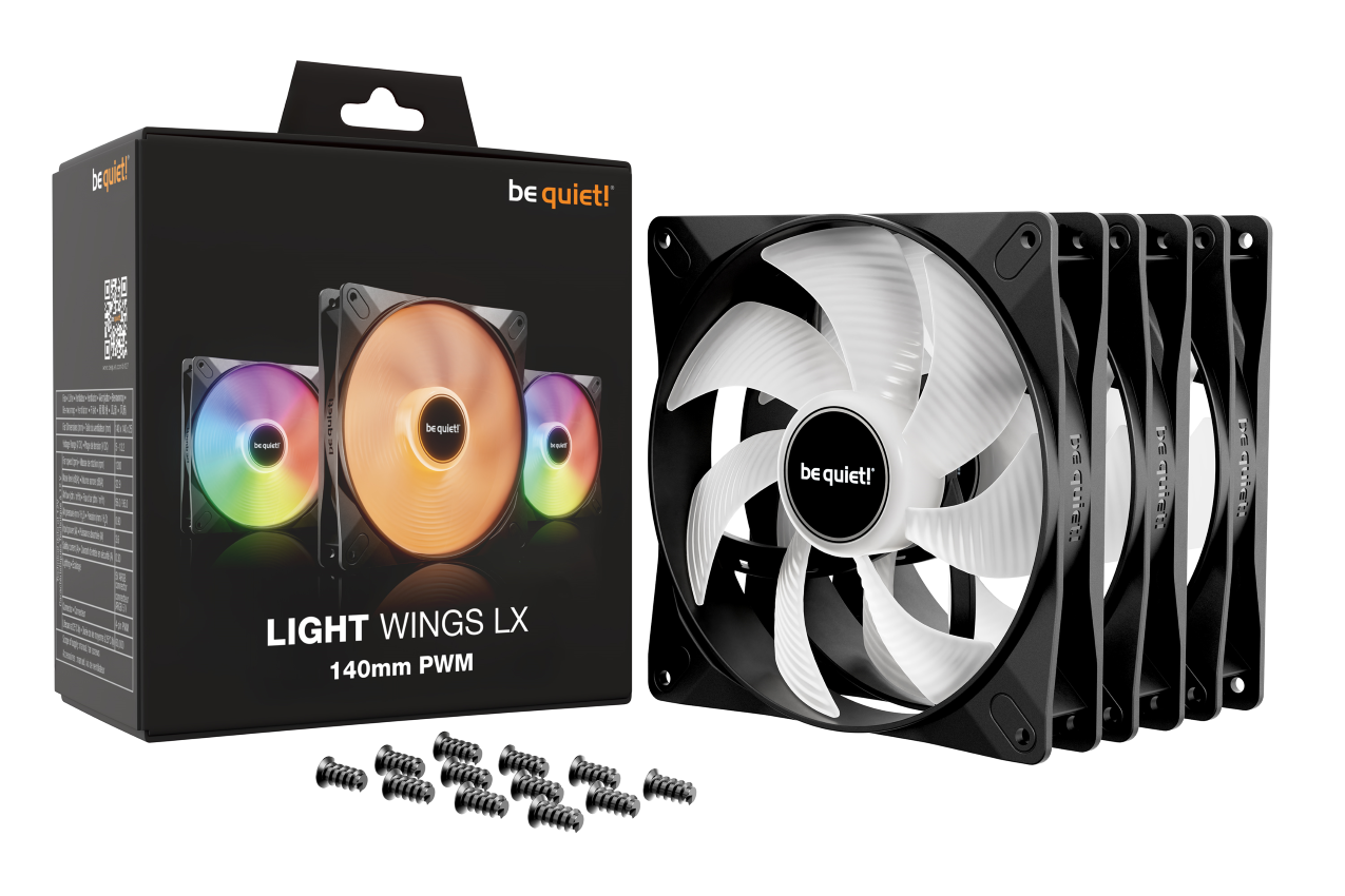 BEQUIET FAN LIGHT WINGS LX 140MM PWM TRIPLE PACK BL127 BEQUIET