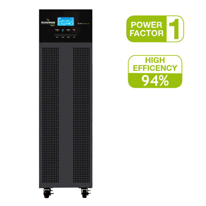 TECNOWARE UPS EVO DSP PLUS 10.0 PF 1.0 FGCEDP10MM2/C 16 BATTERIES 12V/ 7