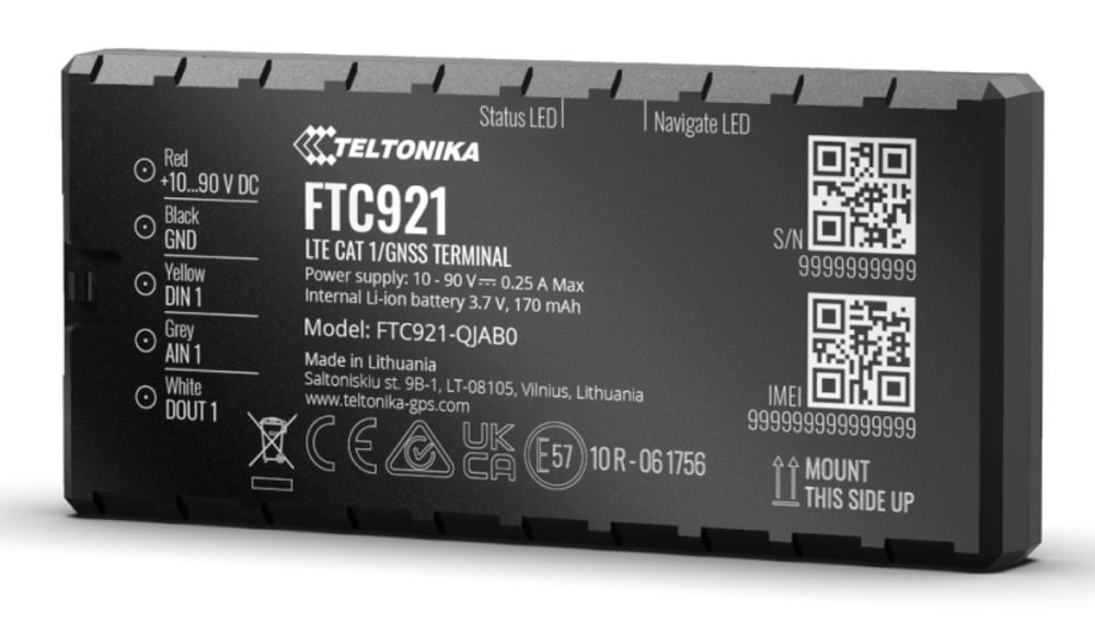 TELTONIKA GPS tracker οχημάτων FTC921