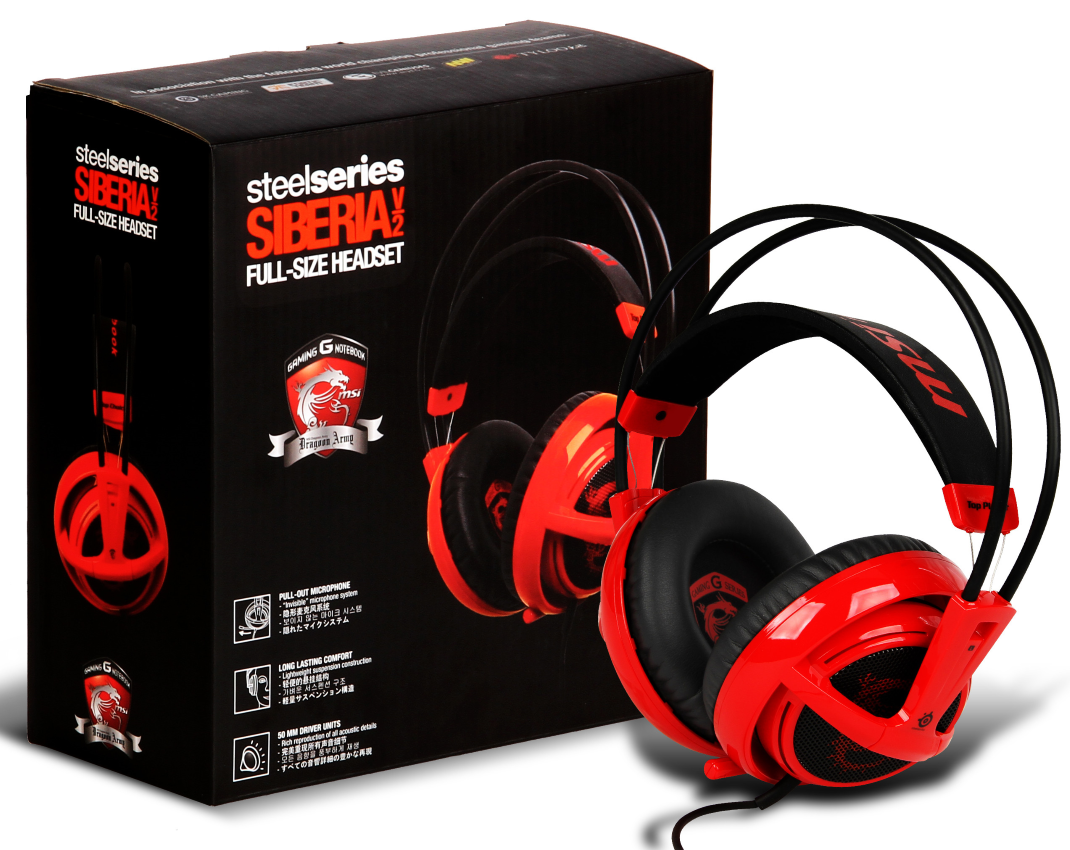 MSI HEADSET STEELSERIES SIBERIA v2 FULL SIZE MSI