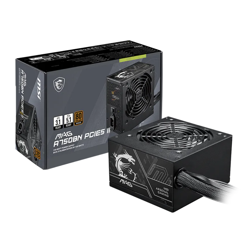 MSI PSU 750W MAG A750BN PCIE5 II MSI