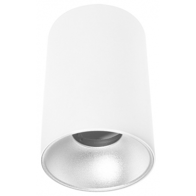 Avide Φωτιστικό Οροφής GU10 Spot Light Στρογγυλό Ασημί Avide