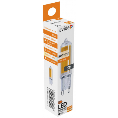 Avide LED 5W G9 COB NW 4000K Ντιμαριζόμενο Avide