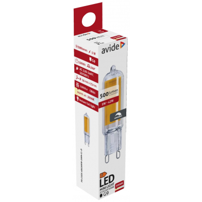 Avide LED 5W G9 COB WW 3000K Ντιμαριζόμενο Avide