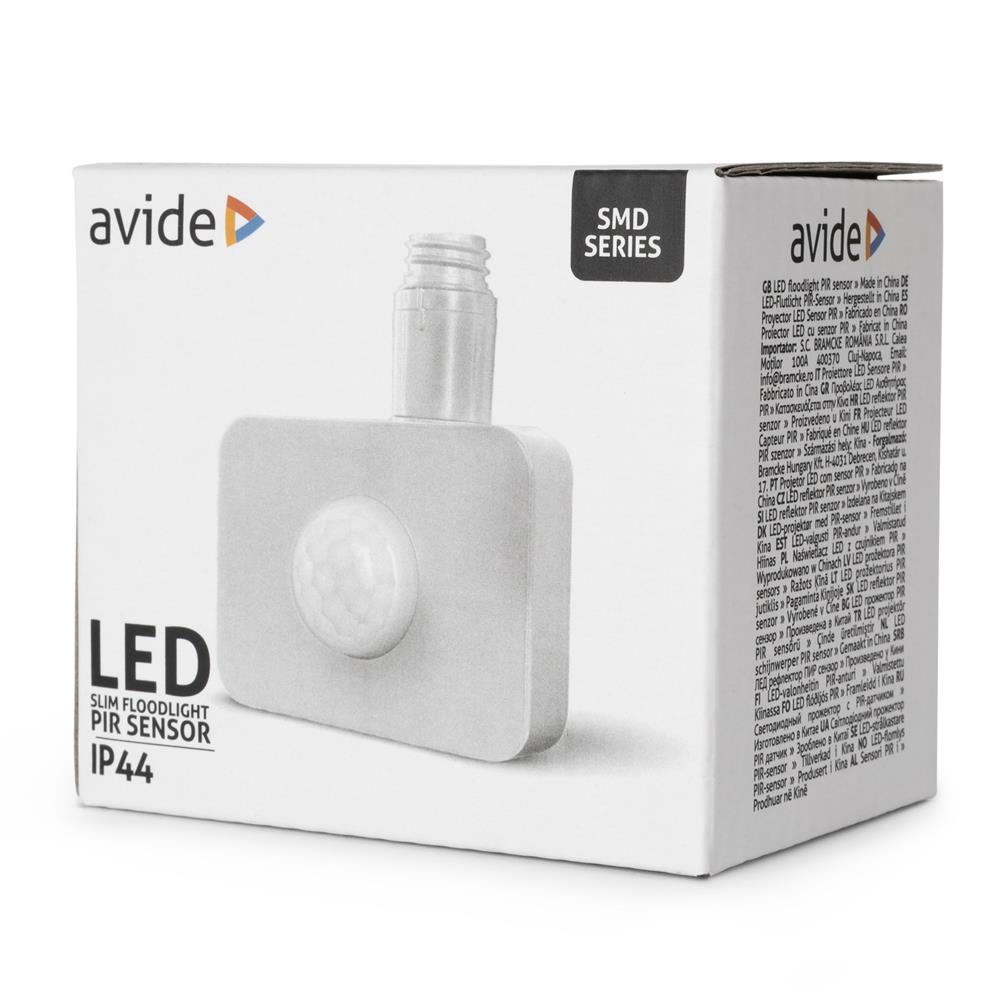 Αισθητήρας PIR προβολέα LED Avide Λευκό Avide