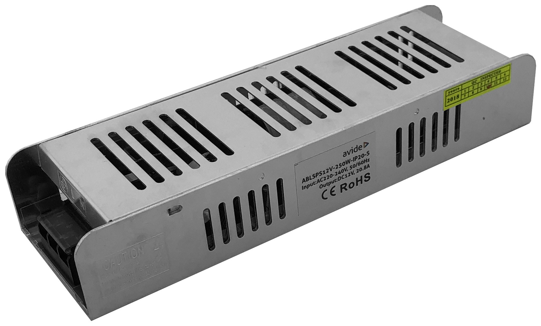 Avide Τροφοδοτικό 12V 250W IP20 Slim Avide