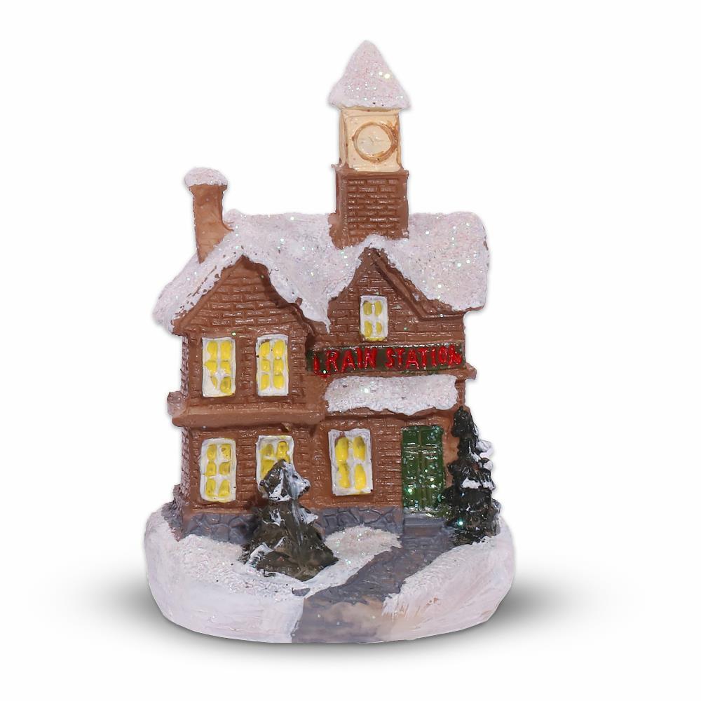 Artezan Christmas LED Table Top House Decoration Brown 10*6cm Artezan