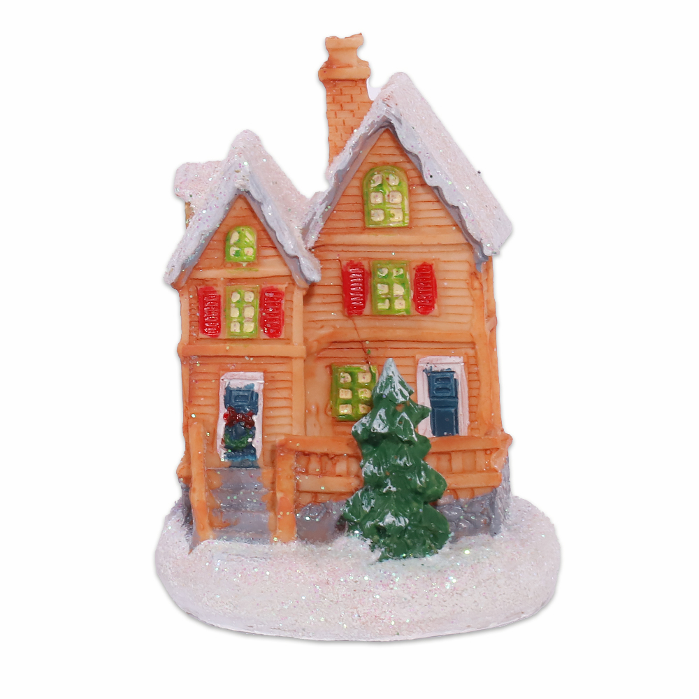 Artezan Christmas LED Table Top House Decoration Light Brown 8.5*6.5*6cm Artezan