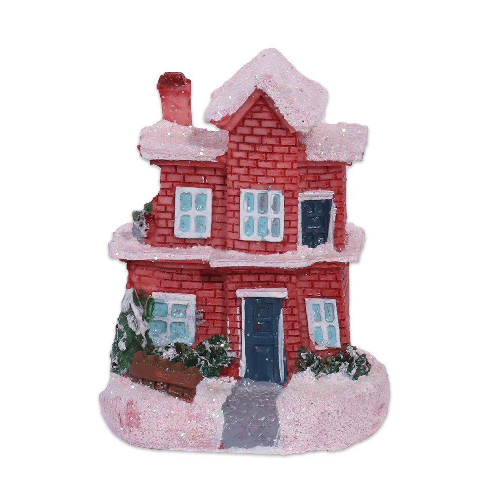 Artezan Christmas LED Table Top House Decoration Red 7.8*6cm Artezan