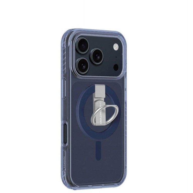 AmazingThing Titan Pro Holder Case for iPhone 17 Pro Max Compatible with MagSafe - Blue