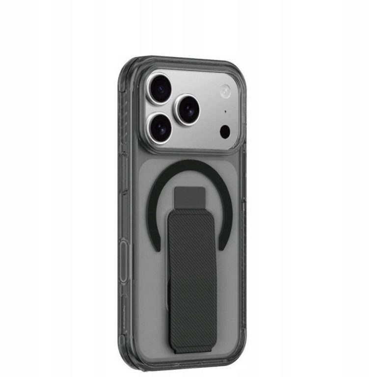 AmazingThing Titan Pro Holder Back Cover Δερμάτινο Μαύρο (iPhone 17 Pro Max)