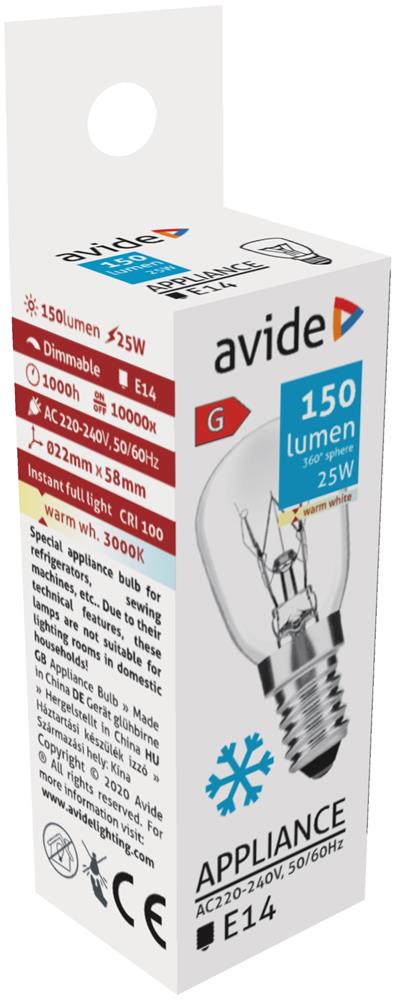 Avide Λάμπα Ψυγείου 25W E14 Avide