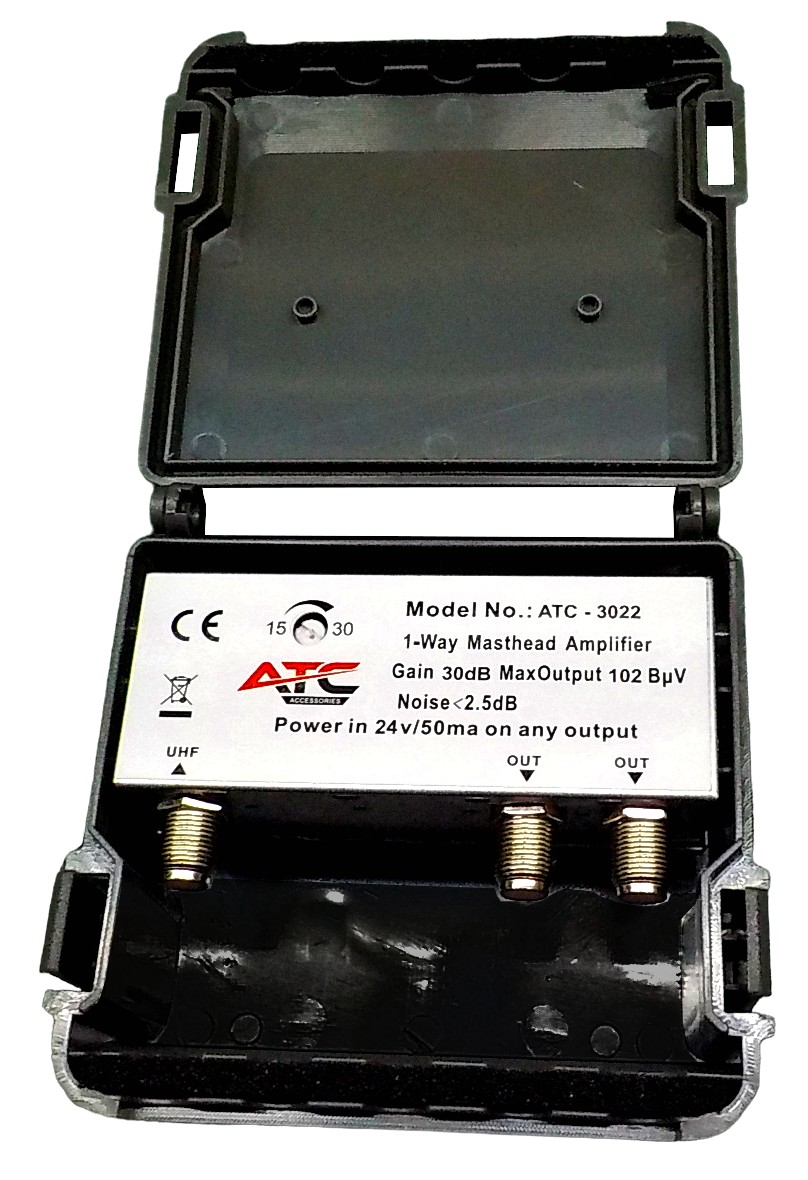 ATC Ενισχυτής Ιστού 30dB ATC-3022 5G LTE700 2 Εξόδων Atc