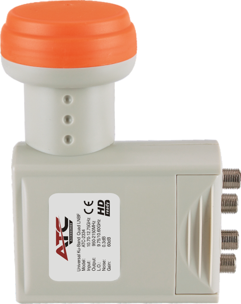 ATC LNB ATC-2334 Τετραπλό Quad (για 4 Δέκτες) Atc