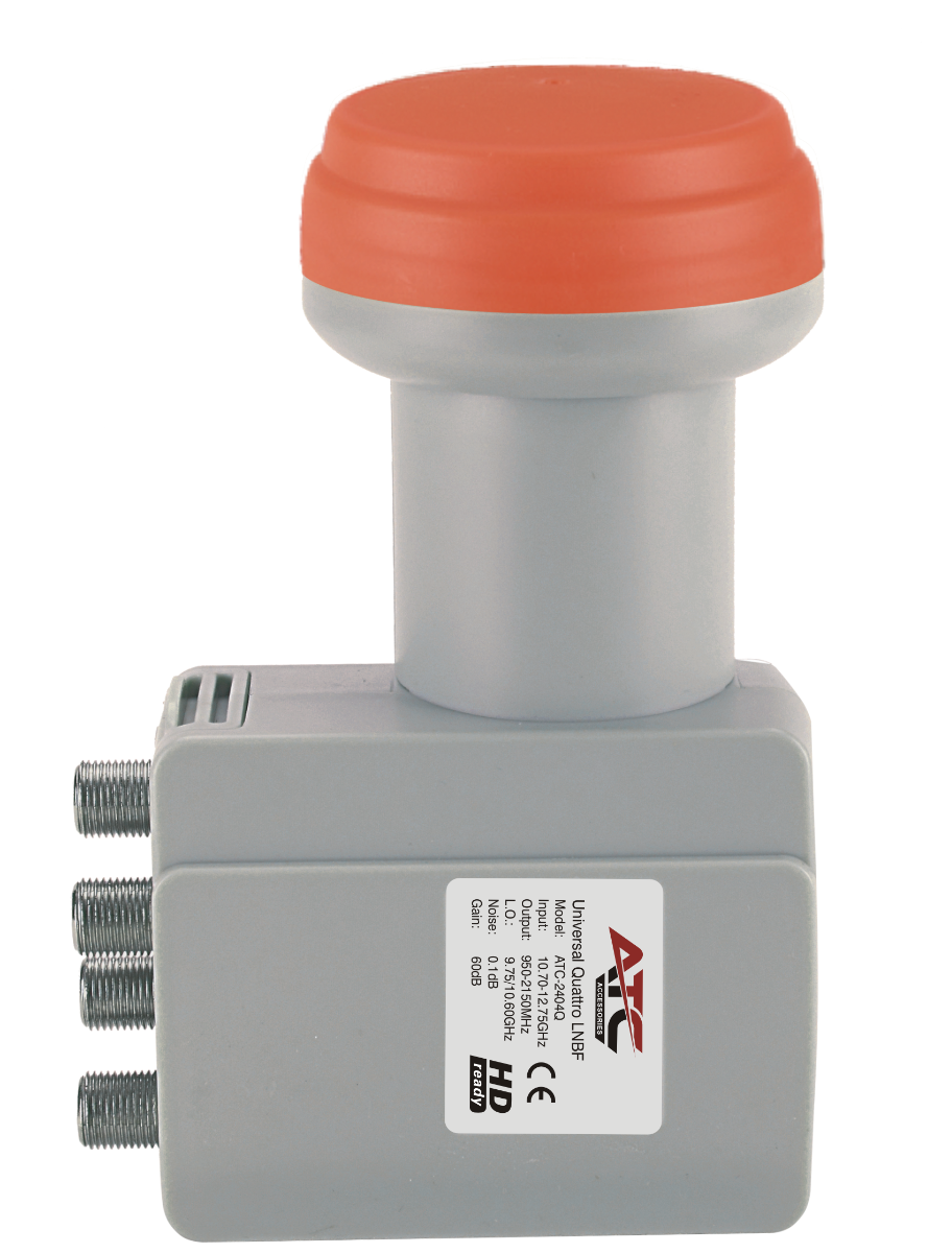 ATC LNB ATC-2404 Τετραπλό Quattro (για Πολυδιακόπτες) Atc