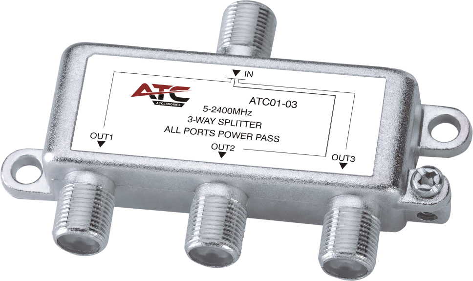 ATC Διακλαδωτής 3 Εξόδων 5-2400Mhz Atc