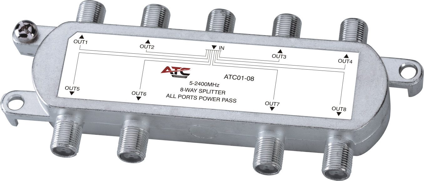 ATC Διακλαδωτής 8 Εξόδων 5-2400Mhz Atc