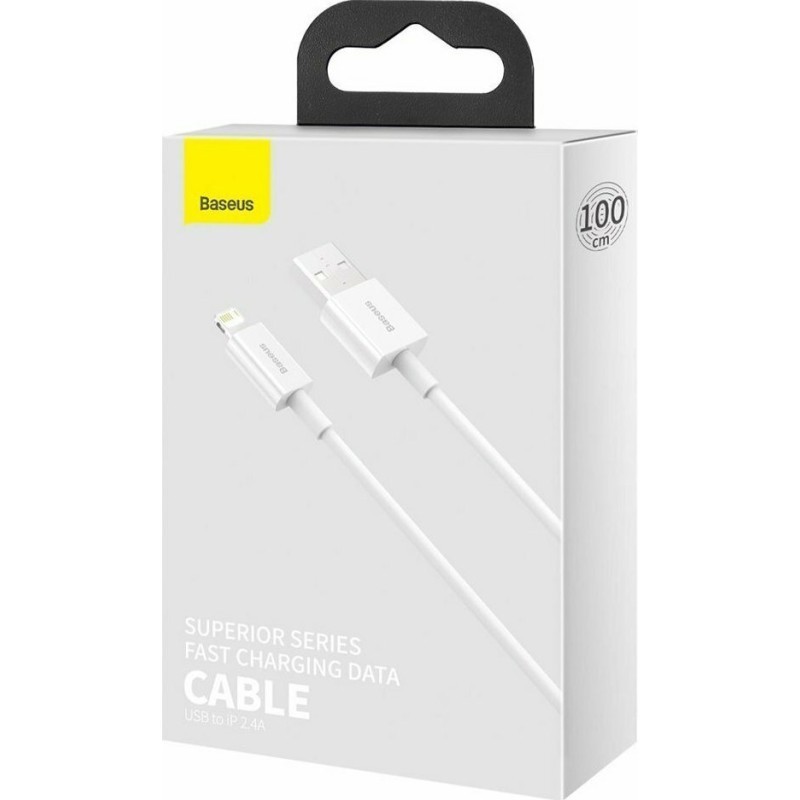 Baseus Superior Series USB to Lightning Cable Λευκό 1m (CALYS-A02)