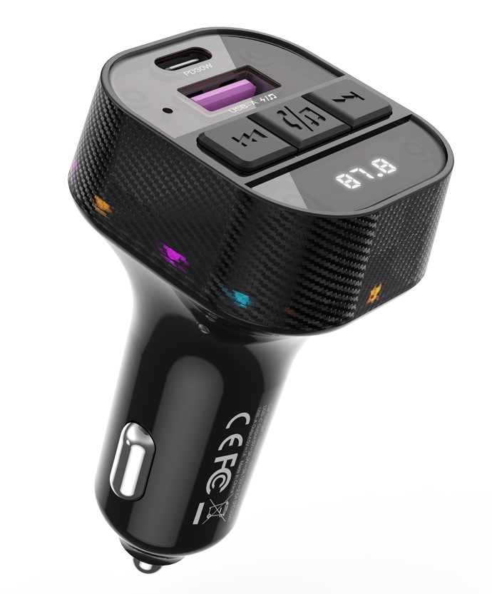 XO BCC17 Smart Bluetooth MP3 A+C Dual Port PD30W Φορτιστής Αυτοκινήτου XO
