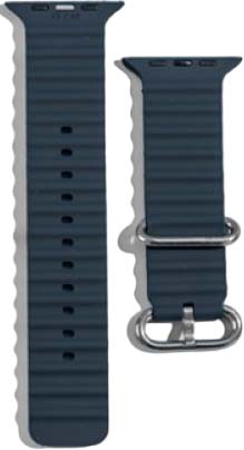 XO BT02A Marine Λουράκι Ρολογιού Σιλικόνης Universal 38/40/41mm Γκρι-Μπλε XO