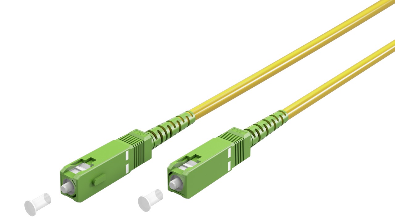 Goobay Καλώδιο Οπτικής FTTH Ίνας Μονής Λειτουργίας OS2 Κίτρινο 30μ Goobay
