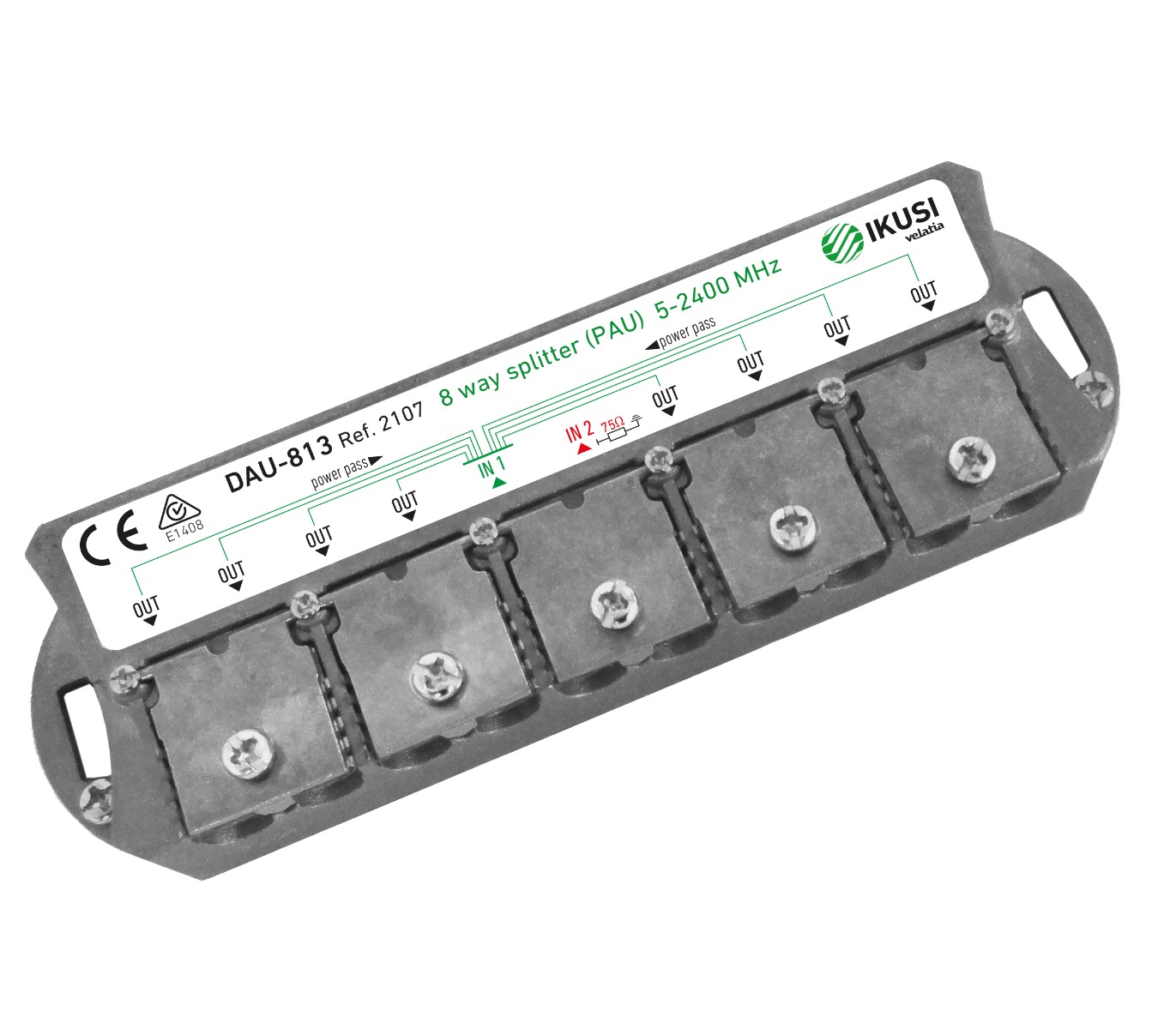 Ikusi Διακλαδωτής DAU-813+PUA 8 Εξόδων Ikusi