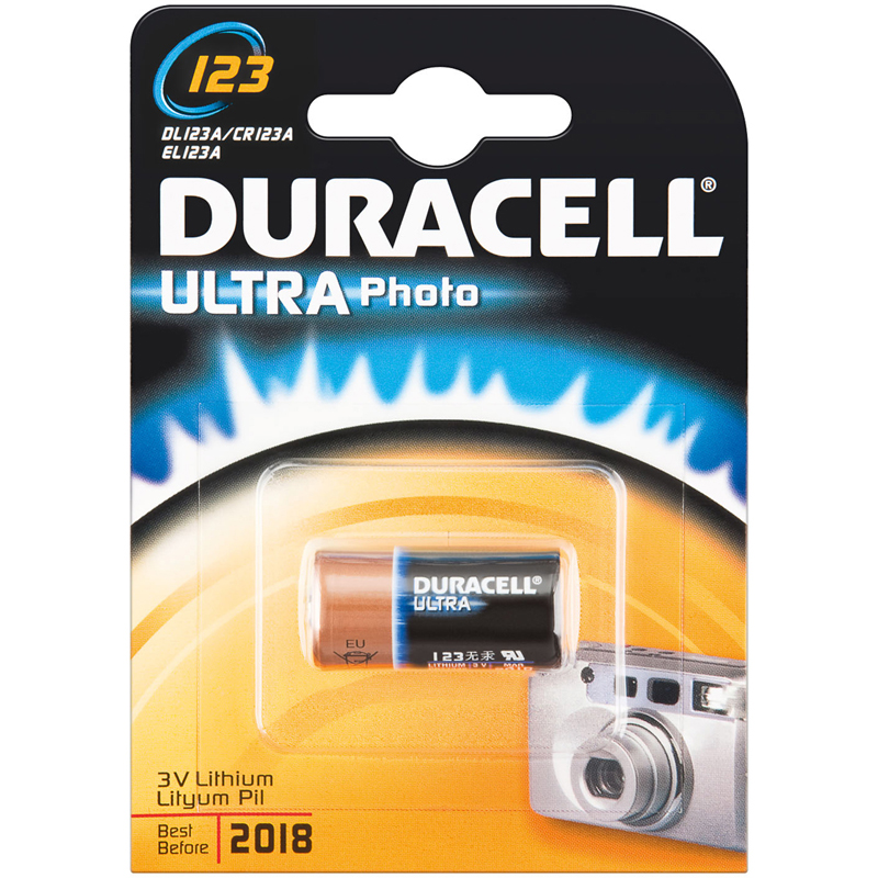 Duracell Ultra Φωτογραφικών Μηχανών CR123A (1τμχ) Duracel