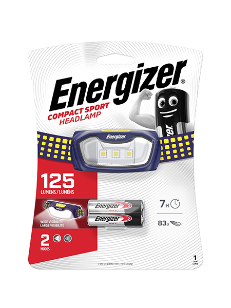 ENERGIZER Compact Sport Headlight 125lm incl. 2xAAA Energizer