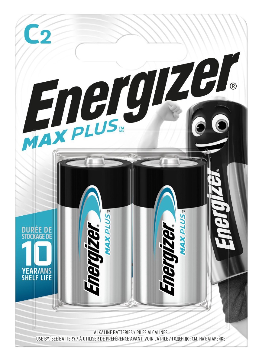 Energizer Max Plus Alkaline Μπαταρία C (2 τμχ) Energizer