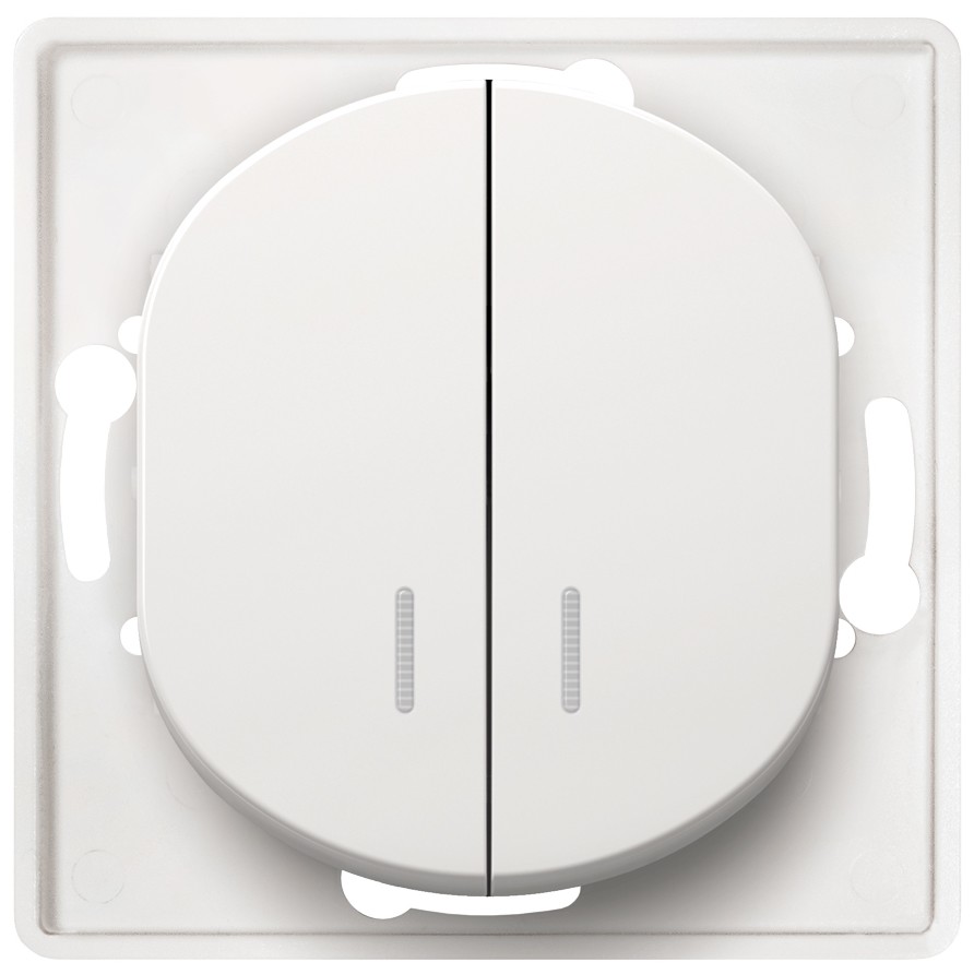 EON E626.0 Serial switch with indication without cover frame white Eon