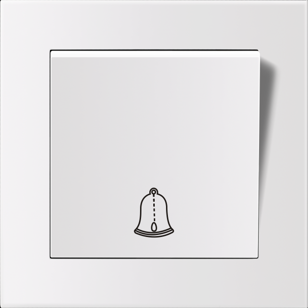 Entac Arnold Recessed doorbell switch White Entac
