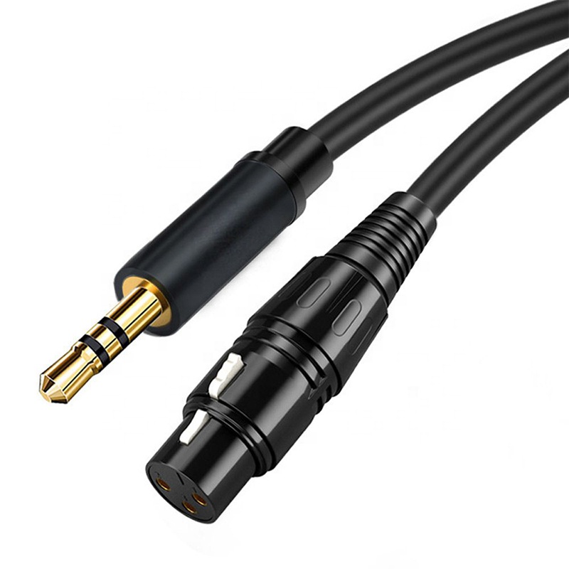 3.5mm 3 poles - XLR female audio cable 2m Atc