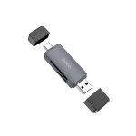 Hoco Card Reader 2in1 Usb A + Type C 2.0 Metal Gray - HOCO