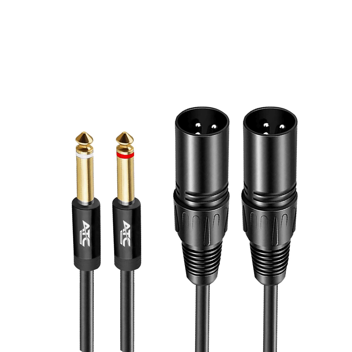 2 poles 6.35mmx2 - 2x XLR male cable Atc