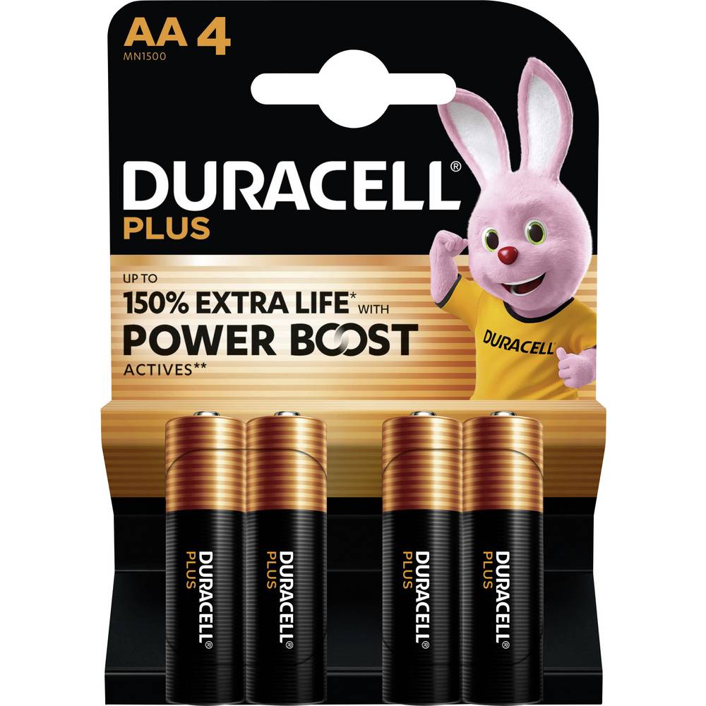 DURACELL Μπαταρίες Plus Boost MN1500 AA BL4 Duracel