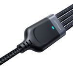 Joyroom S-A18 Braided USB to Lightning / Type-C / micro USB Cable 5A Μαύρο 1.2m