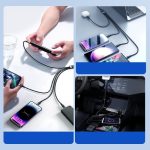 Joyroom S-A18 Braided USB to Lightning / Type-C / micro USB Cable 5A Μαύρο 1.2m