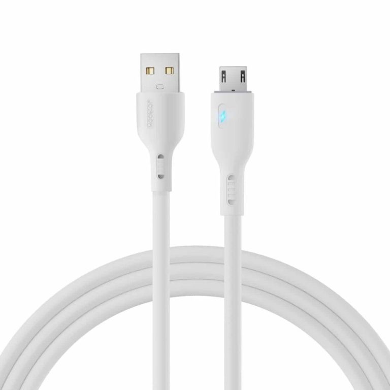 Joyroom S-UM018A13W2 Braided USB 2.0 to micro USB Cable Λευκό 2m - Joyroom