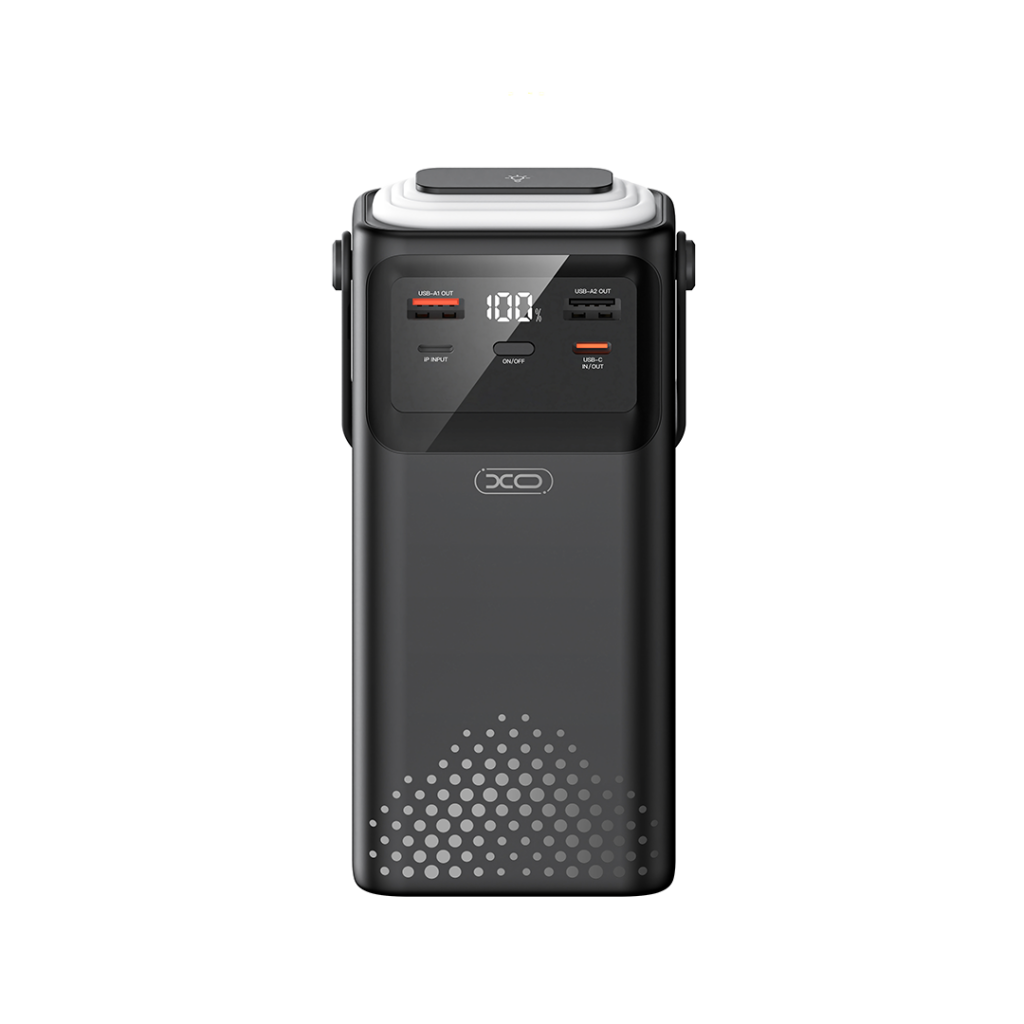 XO PR285 Powerbank PD20W & QC22.5W με 4 Ενσωματομένα Καλώδια & Φωτισμό LED 30.000mAh XO