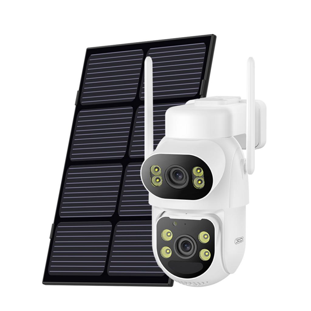 XO CR19 Εξωτερική Solar Κάμερα 4G AOV με Διπλό Φακό & 4 Megapixel XO