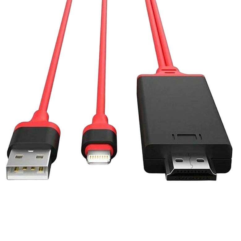 ATC Adapter Lightning to HDMI M/M Red Atc