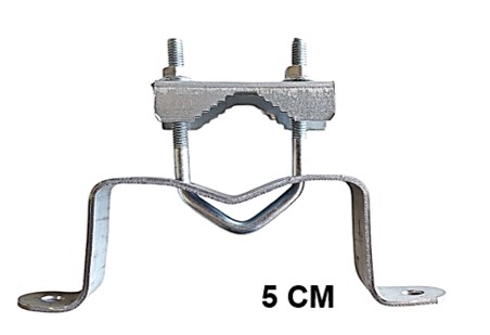Δαγκάνα Στήριγμα Τοίχου ''Ω'' 5cm Oem