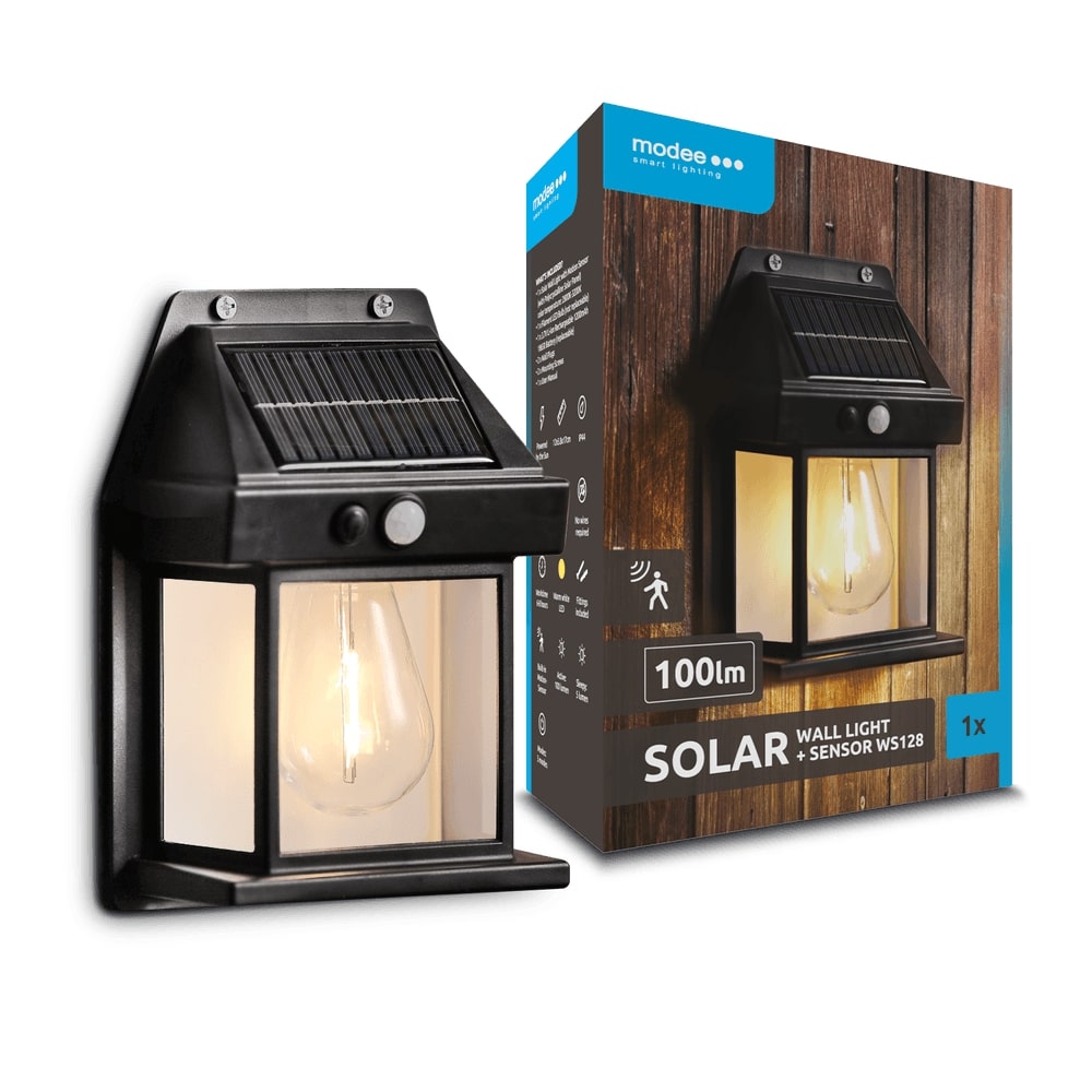 Modee Lighting LED Ηλιακό Φωτιστικό Κήπου + Αισθητήρας 1pcs Modee Lighting