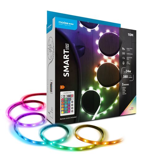 Modee Smart Ταινία LED 24W IP20 RGB με Τηλεχειριστήριο 10m Modee Lighting