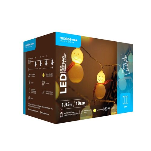 Modee Χριστουγεννιάτικα Φωτάκια LED Μπαταρίας (10LED/1